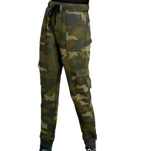 Green camo PINK sweatpants